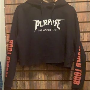 HM Justin Bieber Crop Hoodie